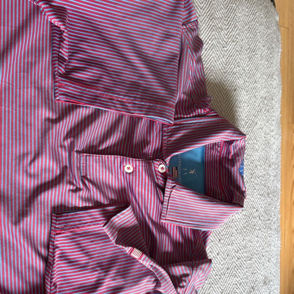 Fairway & Greene Vibrant Striped Polo